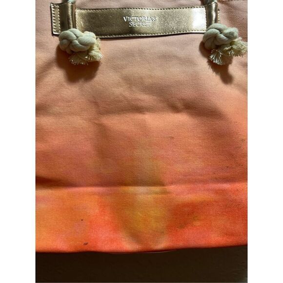 Victoria’s Secret Orange Ombré Tote Bag Preowned-Stains-Marks - Picture 4 of 14